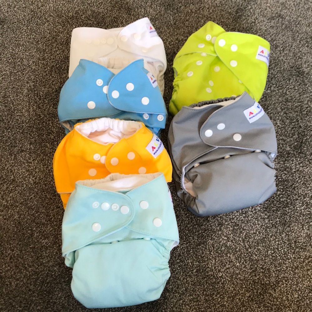 Alva cloth diapers- set of 6